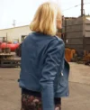 Animal Kingdom Ellen Barkin Blue Leather Jacket