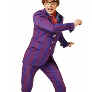 Austin Powers Purple Pinstripe Suit