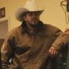 Bad Man Johnny Simmons Brown Jacket Side