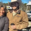 Bad Man Johnny Simmons Brown Jacket
