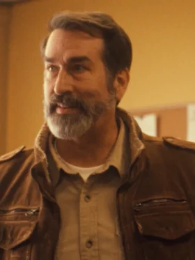 Bad Man Rob Riggle Brown Jacket