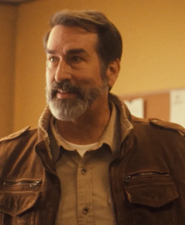 Bad Man Rob Riggle Brown Jacket