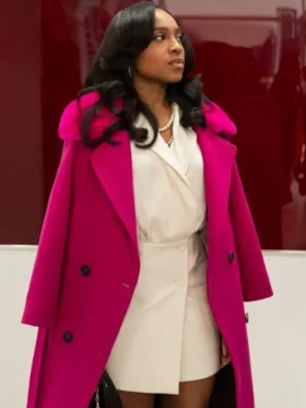 Beauty in Black S02 Taylor Polidore Williams Pink Coat Side