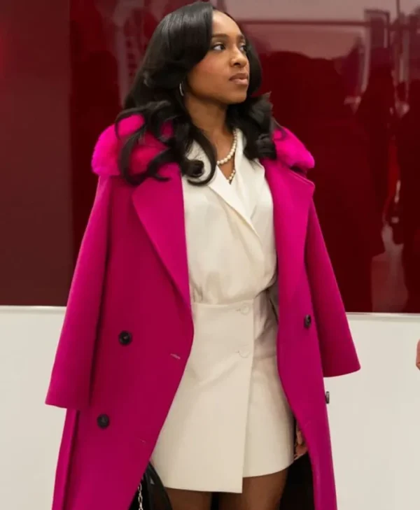 Beauty in Black S02 Taylor Polidore Williams Pink Coat Side