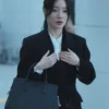 Beyond the Bar S01 Jung Chae-yeon Black Wool Coat