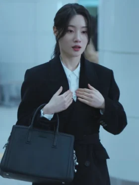 Beyond the Bar S01 Jung Chae-yeon Black Wool Coat