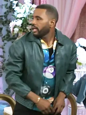 Beyond the Gates Sean Freeman Green Leather Jacket Side