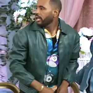 Beyond the Gates Sean Freeman Green Leather Jacket Side