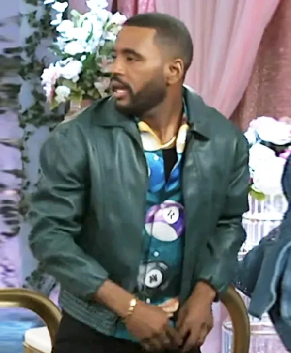 Beyond the Gates Sean Freeman Green Leather Jacket Side