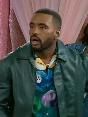 Beyond the Gates Sean Freeman Green Leather Jacket