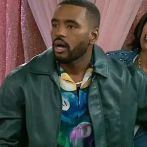 Beyond the Gates Sean Freeman Green Leather Jacket