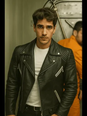 Billionaires' Bunker Pau Simon Leather Jacket Side