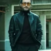 Billionaires' Bunker S01 Carlos Santos Black Leather Jacket Side