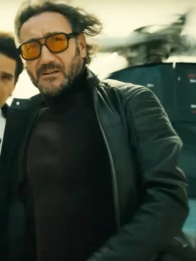 Billionaires' Bunker S01 Carlos Santos Black Leather Jacket