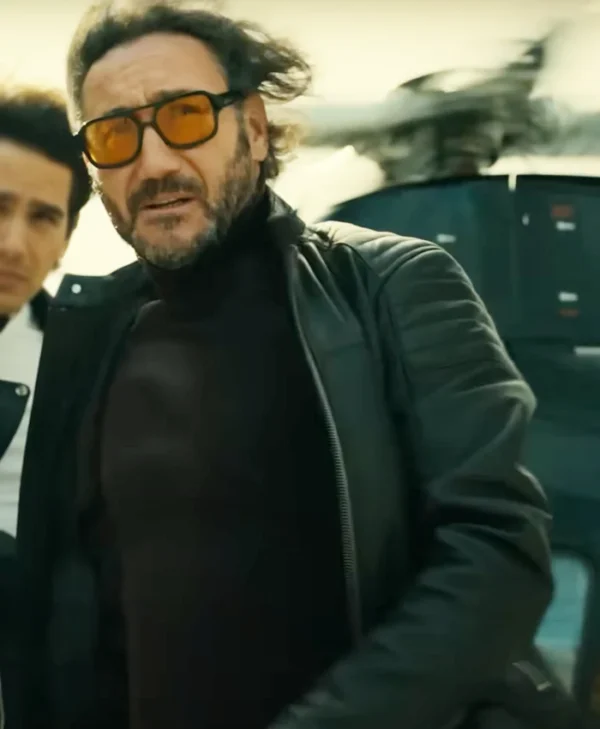 Billionaires' Bunker S01 Carlos Santos Black Leather Jacket
