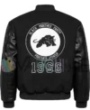 Black Panther Black Varsity Jacket back