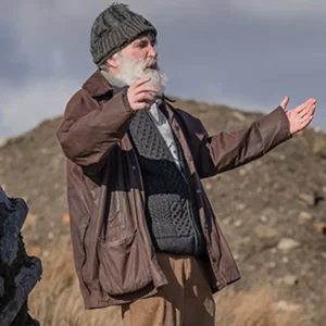 Brassic S07 Steve Evets Brown Jacket