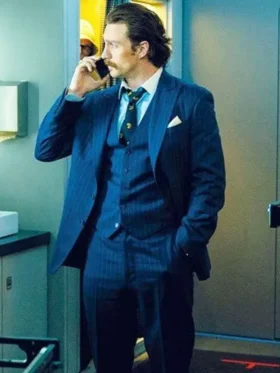 Bullet Train Tangerine Blue Suit Side