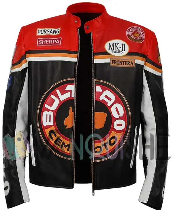 Bultaco Cemoto Vintage Mk-11 Leather Jacket front open