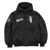Chicago White Sox Historic L-2B Black Hooded Jacket