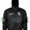 Chicago White Sox Historic L-2B Black Hooded Jacket front