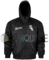 Chicago White Sox Historic L-2B Black Hooded Jacket front