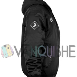 Chicago White Sox Historic L-2B Black Hooded Jacket right