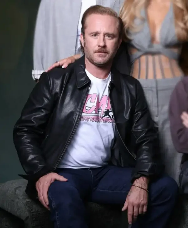 Christy Ben Foster Black Leather Jacket