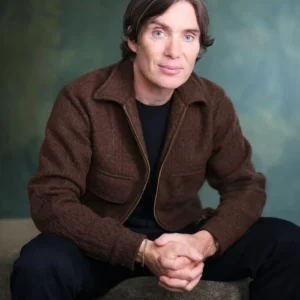 Cillian Murphy Brown Wool Jacket Side