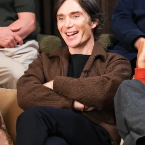 Cillian Murphy Brown Wool Jacket