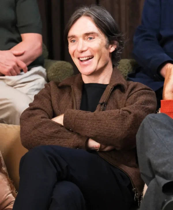 Cillian Murphy Brown Wool Jacket