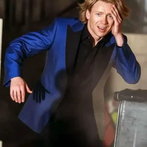 Clayface Tom Rhys Harries Blue Blazer Side