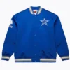 Dallas Cowboys Double Down Blue Satin Jacket Back