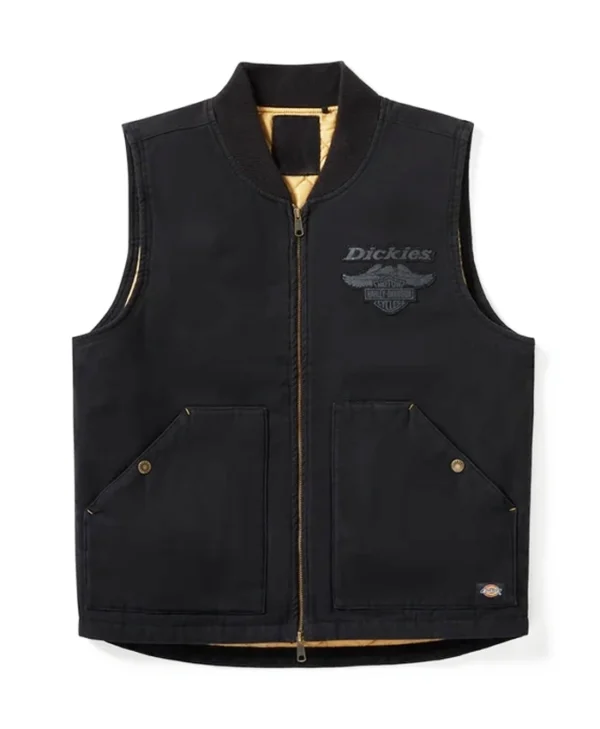 Dickies X H-D Black Vest Back