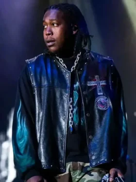 Don Toliver Hardstone Psycho Studded Vest Back