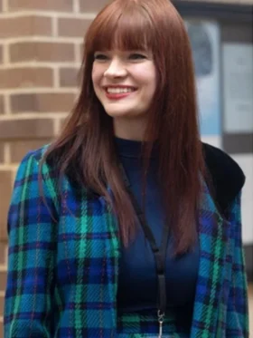 Dot Conner Webtective Libby Smallbone Checkered Coat For Sale