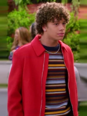 Electric Bloom Lucas Jasper Red Wool Jacket