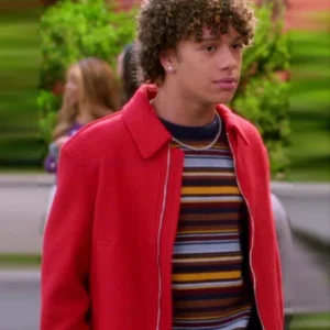 Electric Bloom Lucas Jasper Red Wool Jacket