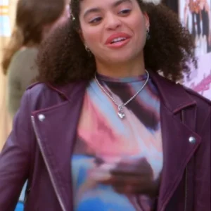 Electric Bloom Symera Jackson Leather Jacket Front