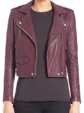 Electric Bloom Symera Jackson Leather Jacket