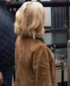 Elsbeth S03 Amy Sedaris Brown Suede Leather Jacket