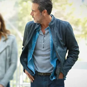 Extant Jeffrey Dean Morgan Black Leather Jacket