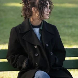 Fairyland Emilia Jones Black Wool Coat