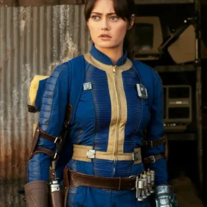 Fallout S02 Ella Purnell Blue Jacket Side
