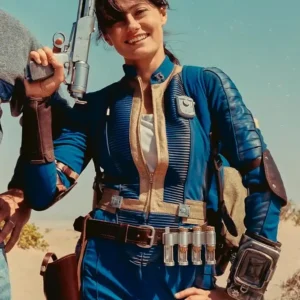 Fallout S02 Ella Purnell Blue Leather Jacket