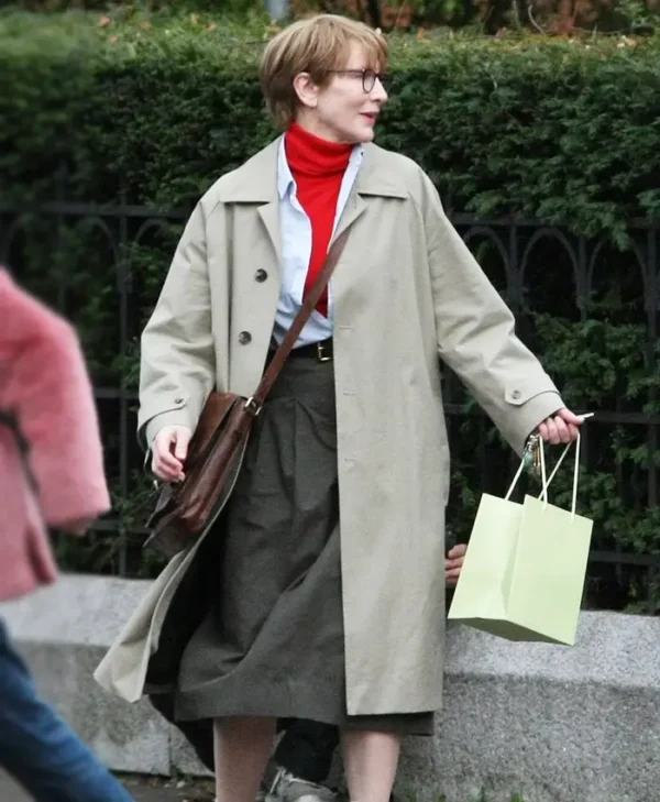 Father Mother Sister Brother Cate Blanchett Trench Coat Side