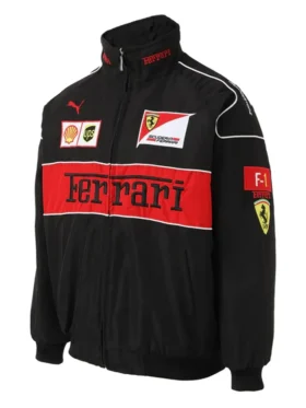 Ferrari Vintage Racing Black Jacket Back