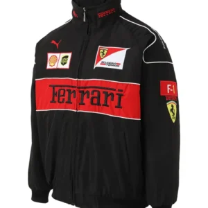 Ferrari Vintage Racing Black Jacket Back