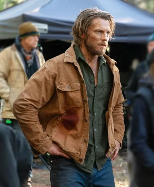 Forgive Us All Lance Giles Brown Jacket Side