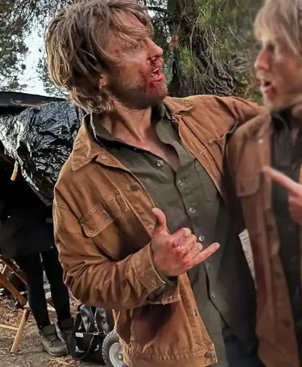 Forgive Us All Lance Giles Brown Cotton Jacket